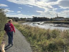 Going round a little inlet, just after Cowpen New Town